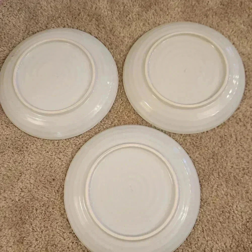 Vintage Benihana Dinner Plates Two Bears Made In Japan Set Of‎ 3 White